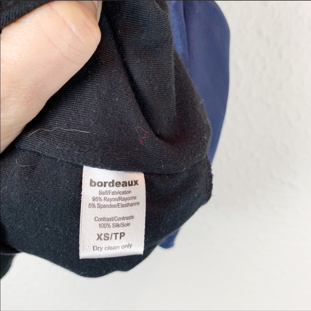 Anthropologie Bordeaux Silk Ruffle Blouse F214 - Picture 6 of 6